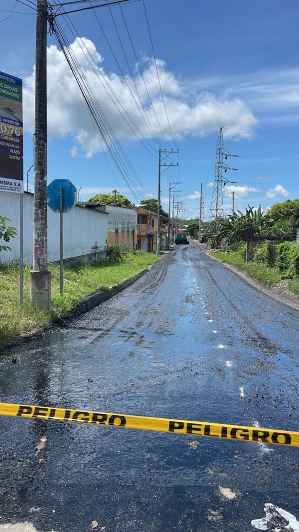 Sector ‘Los Almendros’ en Atacames será asfaltado